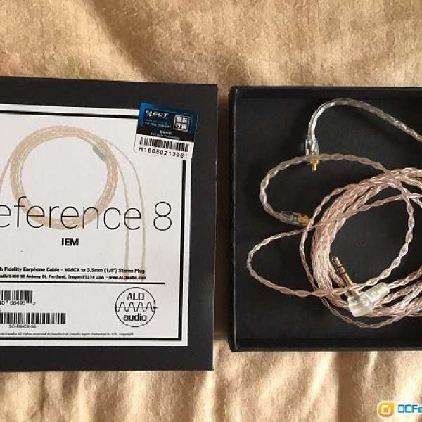 ALO Reference 8 MMCX to 3.5mm stereo plug IEM cable