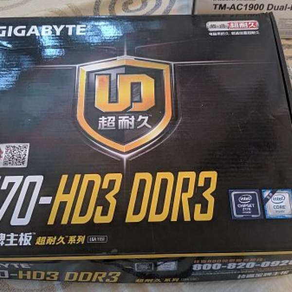 GIGABYTE Z170 HD3 DDR3 9成新二手有原箱FULLSET改、16MBIOS、550HKD