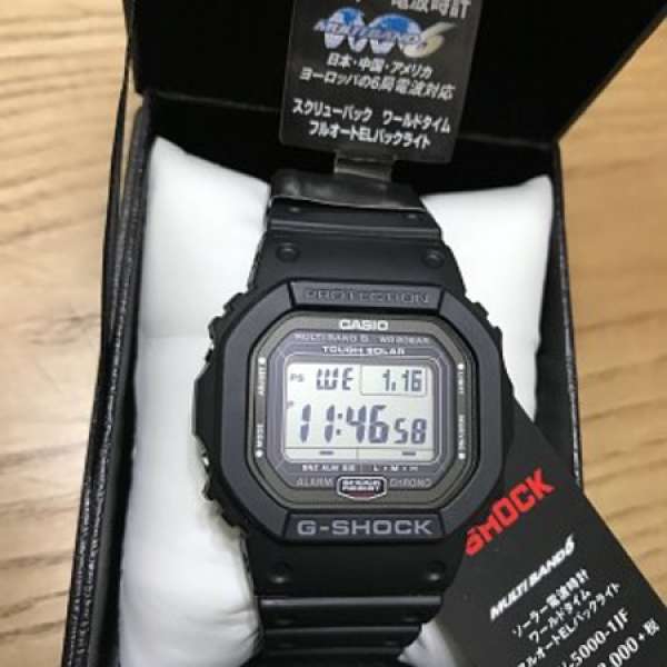 G Shock GW-5000-1JF 電波六局 太陽能 日版