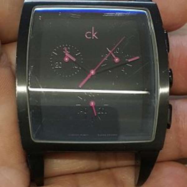 SWISS CALVIN KLEIN 六針 計時 方面 手錶,只售HK$200(不議價)