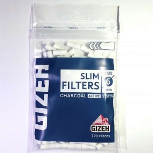 5 x Gizeh Slim (Charcoal) filter tips / 4包手捲煙(活性炭)濾嘴