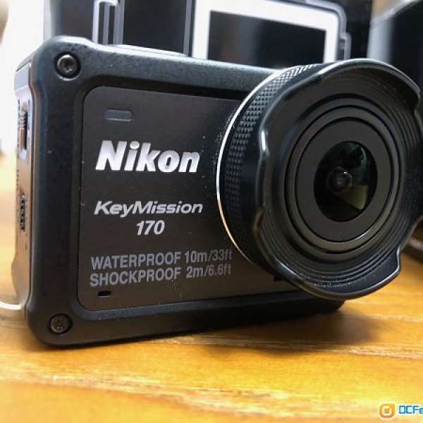 98%新 三防nikon keymission 170 潛水運動相機 連 全新原廠深潛殼（WP-AA1)（可潛40...