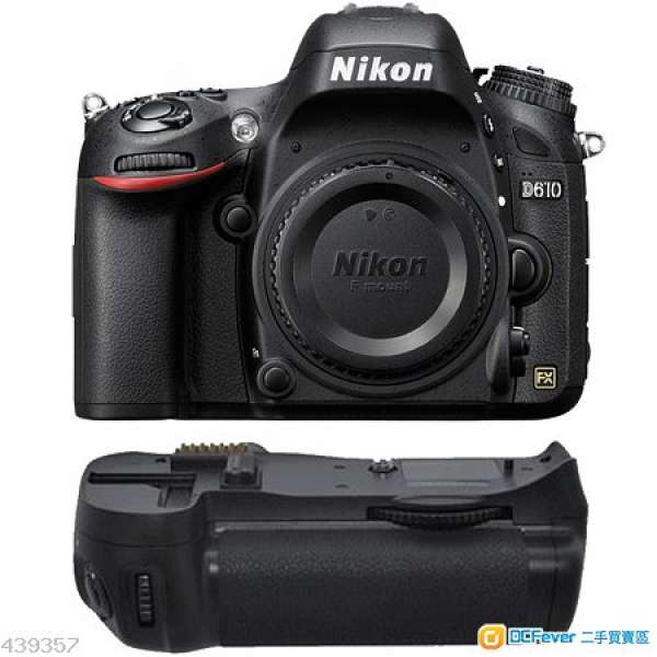Nikon D610 全新行貨 0快門 未取貨, 連直倒(無盒)