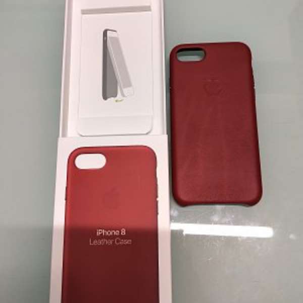 原裝 iPhone 8 皮套 紅色 Red Product 99.9%新