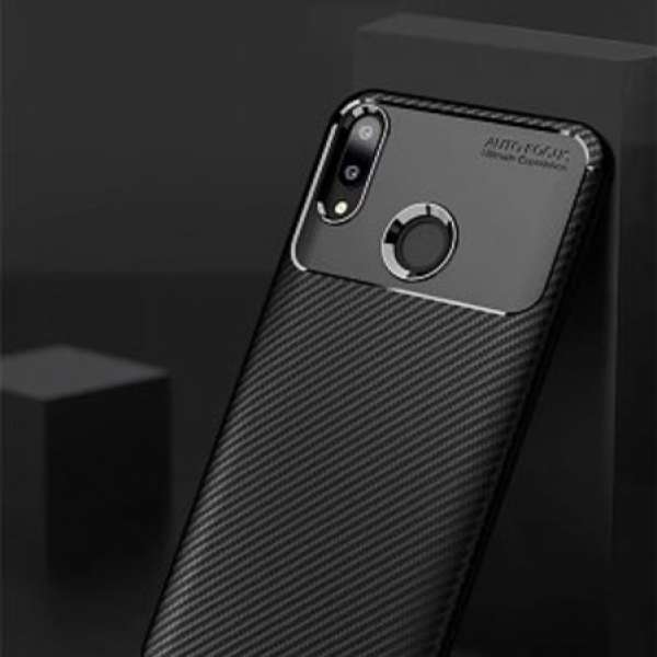 華為Y9 2019 手機殼保護套 碳纖維紋 HUAWEI Y9 2019 case protector