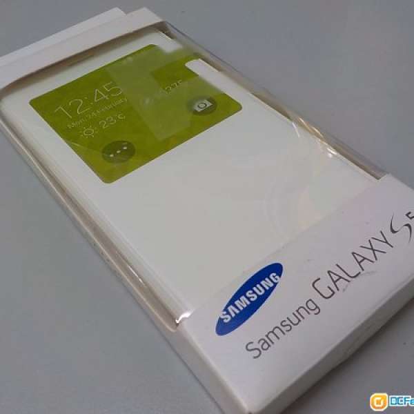 samsung S5 白色原裝手機套全新
