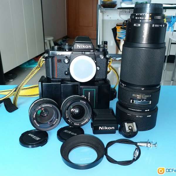 Nikon F3hp  50/1.4  24/2.8  80-200/2.8