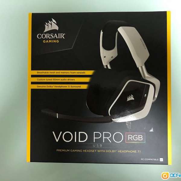 99%新 Corsair VOID PRO RGB USB Premium Gaming Headset