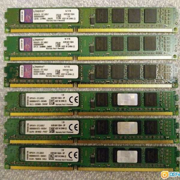 Kingston DDR3 1600 單面ram