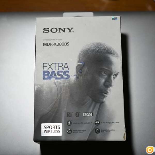 全新 Sony MDR-XB80BS 藍芽 防水 運動 耳機 Earphone