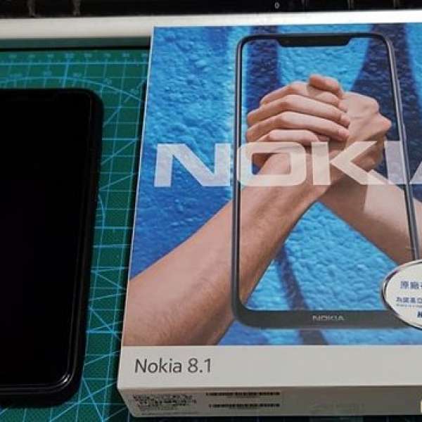 99% 新 藍色 Nokia 8.1  4GB+64GB 有保養