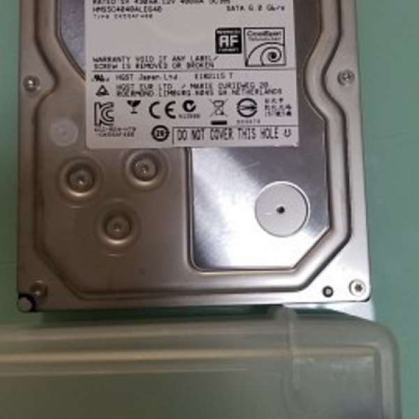 HGST/Hitachi 90%新 4TB 3.5" SATA3 硬碟