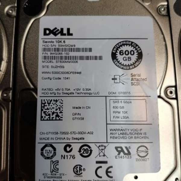 Dell 600GB 10K SAS 2.5 HDD