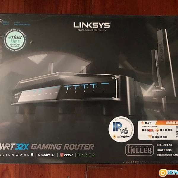 95%新 Linksys WRT32X AC3200 Dual-Band Wi-Fi Gaming Router