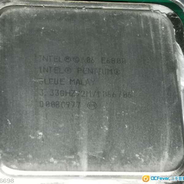 Intel 酷睿2双核 CPU E6800, 775針, 3.3G
