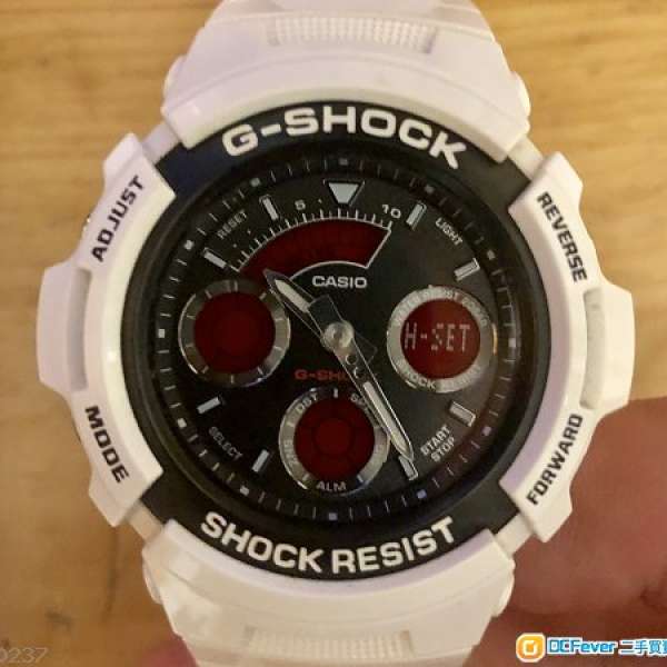 casio g shock G-shock 白色AW-591SC九成新已換全新電