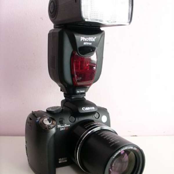 Canon SX1 + Phottix TTL  flash