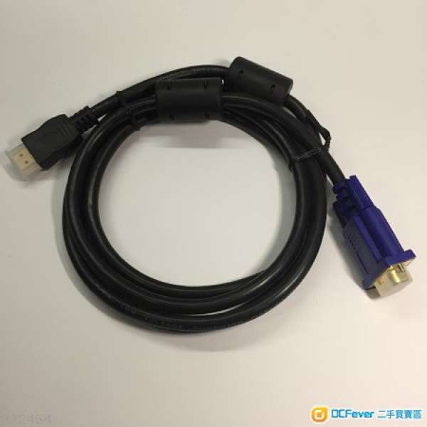 HDMI TO VGA CABLE 轉線 電視電腦投影轉換綫