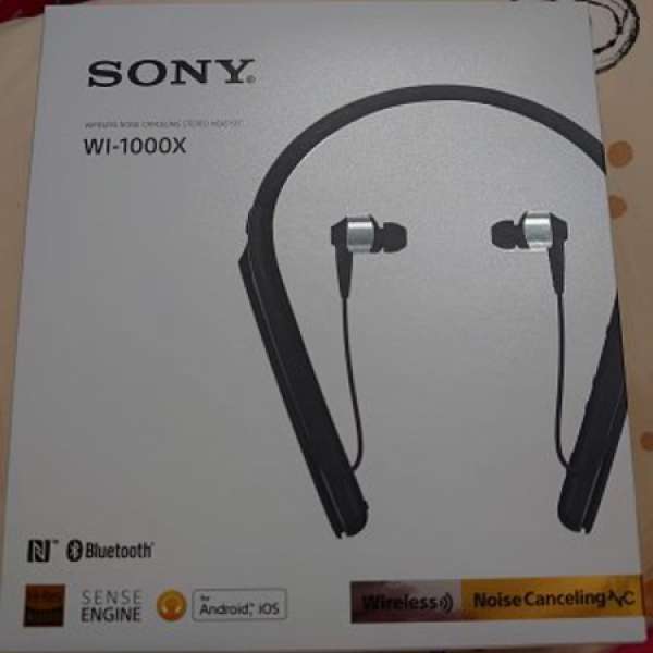 90%新 Sony WI-1000X 藍牙無線降噪入耳式耳機 (黑色)