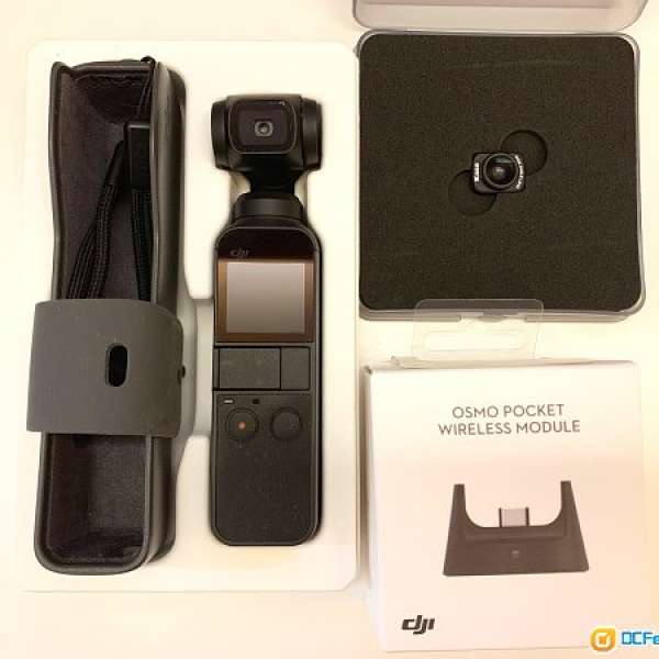 DJI Osmo Pocket + Wireless Module + Kase Wide Angle Lens