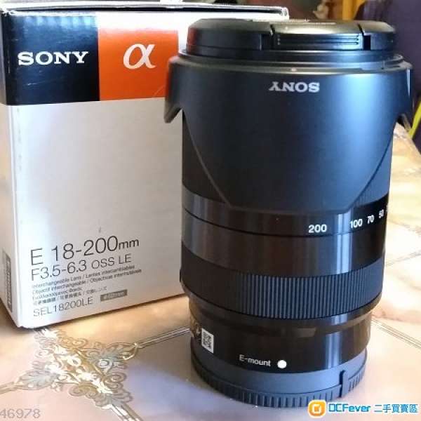 Sony E 18-200mm F3.5-6.3 OSS LE