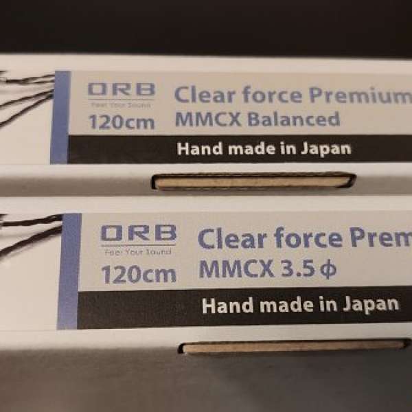 ORB Clear force Premium mmcx 2.5 Balanced平衡 及 3.5 耳機線