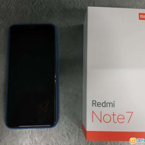 紅米Note7,藍色，香港行貨，超新淨 4G+128GB,$1200