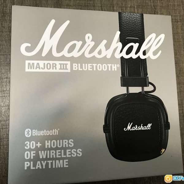 全新 Marshall Major III Bluetooth Headphones 黑色 藍芽耳筒