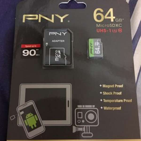 全新 PNY 64GB MicroSDXC card 64GB SD card, Speed up to 90MB/s