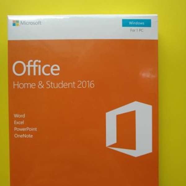 零售版 Microsoft Office 2016 家用版 彩盒裝 非office365 Winodws DVD OEM windows10