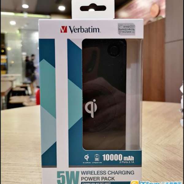 Verbatim 5W wireless charging 10000mAh Qi 無線充電 尿袋 Power Pack