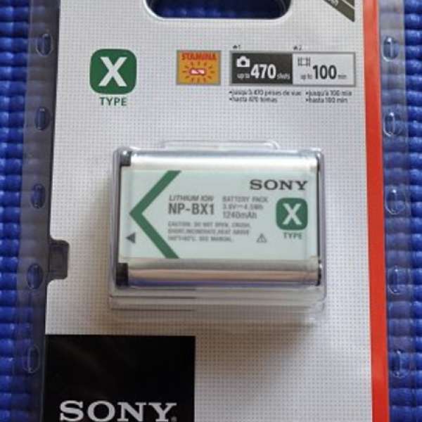 全新原裝 Sony NP-BX1 X系列 充電池 Battery for RX100 RX1 WX HX 行貨