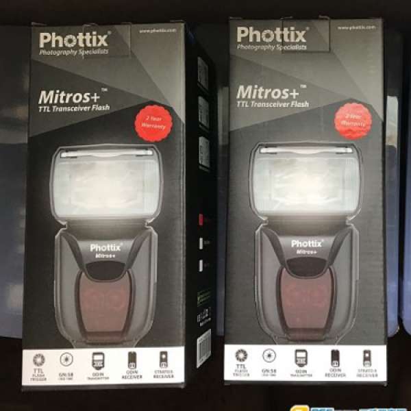 2 x Phottix Mitros+ TTL Flash for Canon