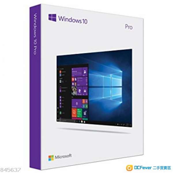 全新 彩盒裝 windows 10 pro 64bit 香港繁體/英文版 USB 安裝 win10 eom windows
