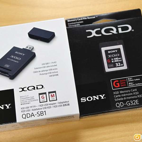 100%全新Sony XQD Card 32GB + QDA-SB1讀咭器