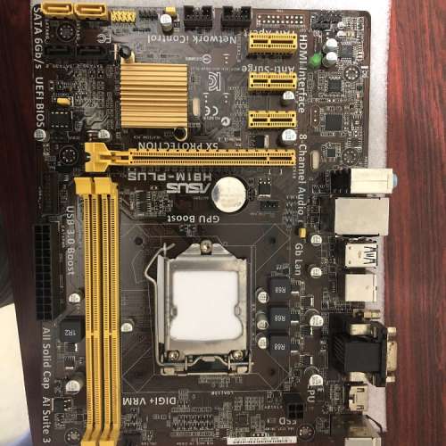 二手 ASUS H81M-PLUS H81 DDR3 USB3 LGA1150 MATX MB