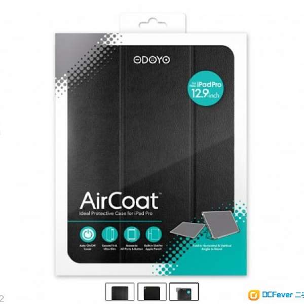 Odoyo - Aircoat Ideal Protective 保護套 for 2018 iPad Pro 12.9 黑色