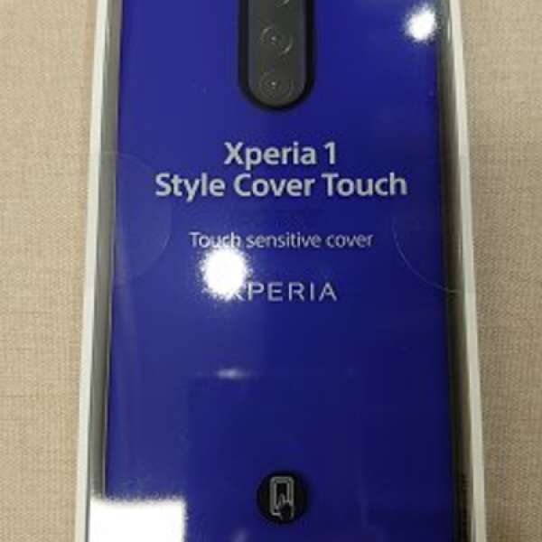 全新未開封Sony Xperia 1觸控機套Style Cover Touch SCTI-30(紫藍色）!