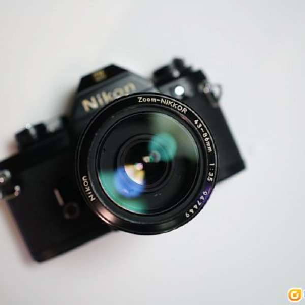 Nikon EM 菲林相機 & 43-86mm AI 恆定 F3.5