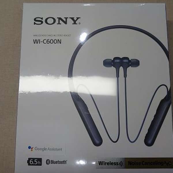 全新未開封Sony無線藍牙降噪入耳式耳筒WI-C600N（藍色）!