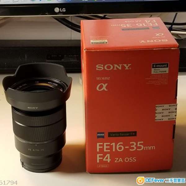 九成新Sony FE 16-35mm F4 ZA OSS, SEL1635Z