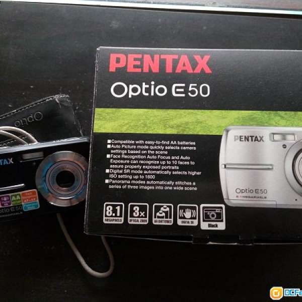 Pentax Optio E50 810 萬像素 舊機 可用 跟所用原裝配件 售$68