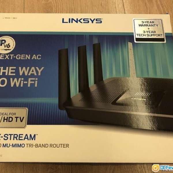 90%新Linksys EA9500S Max-Stream™ AC5400 MU-MIMO Gigabit Wi-Fi Router