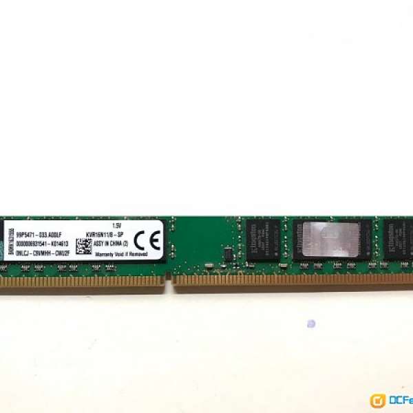 DDR3: Kingston🔵 DDR3 1600 - 8GB (KVR16N11/8-SP🔵