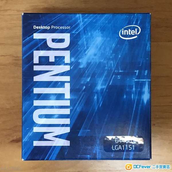 Intel® Pentium® G4400 (有單,散熱器(用過),盒)