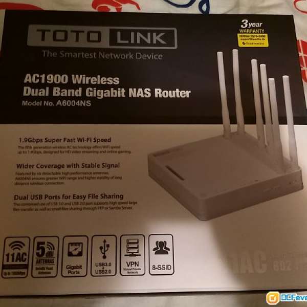 Totolink A6004NS AC1900 Wifi Router 無線路由器