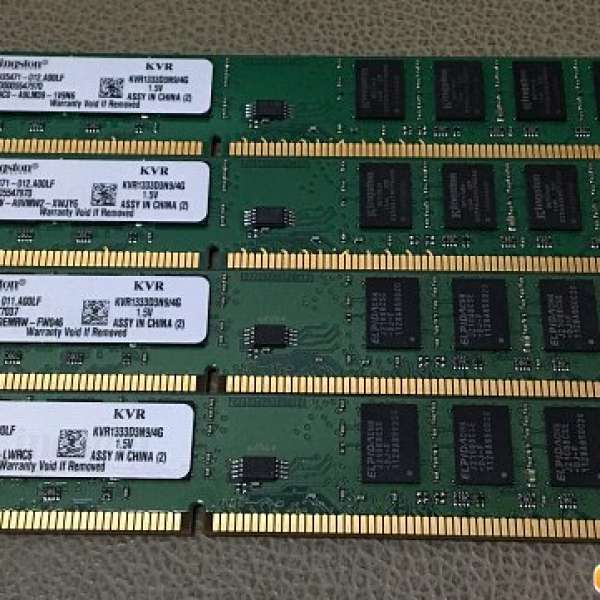 Kingston DDR3 16G Ram (4Gx4)