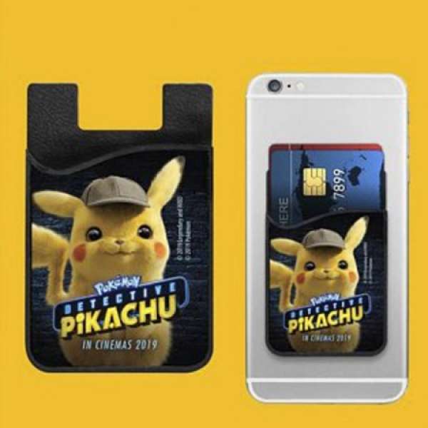 電影《POKÉMON 神探Pikachu》手機背貼卡套 (全新)