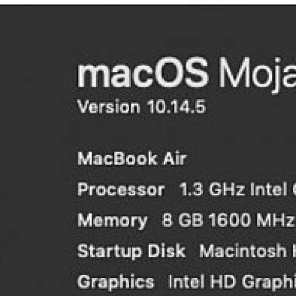 MacBook Air 13” 2013 Mid i5 8gb RAM 128gb SSD