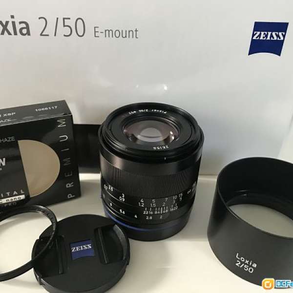 Zeiss Loxia 50mm f2 Sony E-mount 極新淨 連B+W Filter